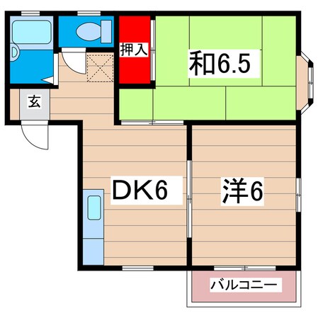 ハイツ興和の物件間取画像